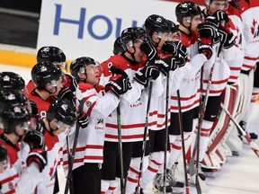 Canada's Dylan Strome (9) reacts to the team's loss against Finland following quarter-final hockey action at the IIHF World Junior Championship, in Helsinki, Finland, on Saturday, Jan. 2, 2016. THE CANADIAN PRESS/Sean Kilpatrick