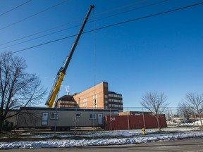 A crane at Toronto East Detention Centre in Toronto on Monday, January 4, 2016. (Ernest Doroszuk/Toronto Sun)