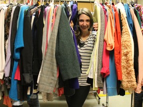 Supplied photo
Melissa Rotella, a Laurentian University graduate and public relations student at Cambrian College, assisted with the opening of the professional clothing depot at the school's Barrydowne campus.