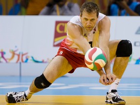 Dan Lewis at the Pan Am Games. (Kevin Light for Volleyball Canada)