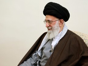 In this Tuesday, Jan. 5, 2016 photo released by an official website of the office of the Iranian supreme leader, Supreme Leader Ayatollah Ali Khamenei in Tehran, Iran. Iran’s Supreme Leader in a fit of contrived self-righteousness warned, “divine vengeance will befall Saudi politicians” for carrying out public executions of 47 people on Jan. 2.. (Office of the Iranian Supreme Leader via AP)