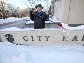 Russ Wyatt has some novel suggestions that would see small-scale contractors bid on snow-clearing specific city blocks. (CHRIS PROCAYLO/WINNIPEG SUN PHOTO)