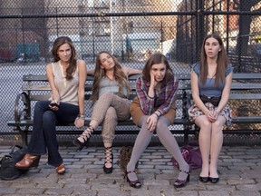 Allison Williams, Jemima Kirke, Lena Dunham, Zosia Mamet of HBO's Girls. (Handout)