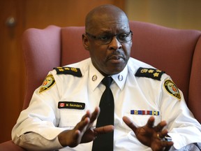 Toronto Police Chief Mark Saunders. (Craig Robertson/Toronto Sun files)