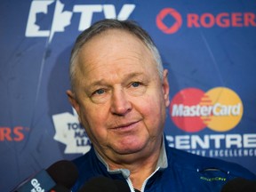 A year later, former Maple Leafs head coach Randy Carlyle is keeping busy scouting teams and is awaiting his next chance at a job in the NHL. (Ernest Doroszuk/Toronto Sun/Files)