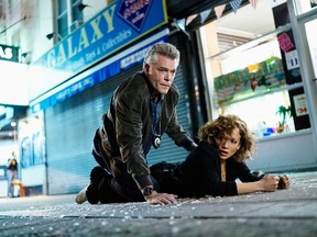 Ray Liotta and Jennifer Lopez in "Shades of Blue."