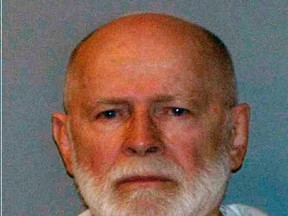 Former mob boss and fugitive James "Whitey" Bulger, who was arrested in Santa Monica, Calif., on June 22, 2011, is seen in a booking mug photo released to Reuters on Aug. 1, 2011. (REUTERS/U.S. Marshals Service/U.S. Department of Justice/Handout)