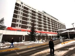 Exterior photo of the Misercordia Hospitalin Edmonton, Alberta on January 6, 2015. Perry Mah/Edmonton Sun