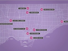 Top 10 congestion hotspots in Toronto.