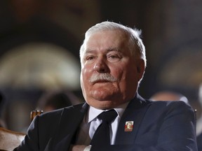 Former Polish President Lech Walesa attends a church service to commemorate former German President Richard von Weizsaecker in Berlin, Germany, in this February 11, 2015 file picture. REUTERS/Markus Schreiber/Pool/Files