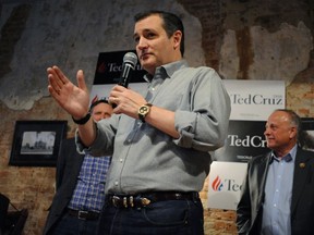 U.S. Republican presidential candidate Ted Cruz speaks at the Lantern Coffeehouse in Sibley, Iowa January 6, 2016. REUTERS/Mark Kauzlarich