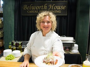 A server from the Belworth House serves up a delicious offering.