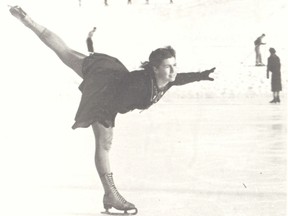 Ellen Burka, a Holocaust survivor from Holland who arrived in Canada in 1951, is seen skating in this undated handout photo. Burka would become prominent in Canadian figure skating, in her own way, training some of the sport's biggest stars. In Canada, the sport of figure skating has been "profoundly influenced" by the talents of immigrants, says the Canadian Museum of Immigration at Pier 21, about a new exhibit called "Perfect Landings". THE CANADIAN PRESS/HO-Skate Canada Archives