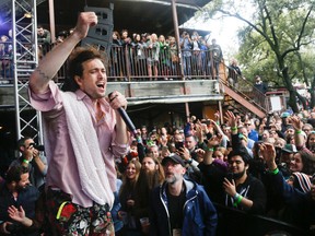 In this March 21, 2015 file photo, Edward Sharpe and the Magnetic Zeros perform at the Rachael Ray Feedback Party during the SXSW Music Festival in Austin, Texas. Austin has become synonymous with the popular South by Southwest event, which takes place this year March 11-20. (Photo by Jack Plunkett/Invision/AP, File)