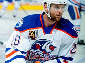 Bakersfield Condors forward #20 Zack Kassian skates during pre-game warm-up before American Hockey League (AHL) action at the Rabobank Arena in Bakersfield, California on Jan 2, 2016. The Condors are owned by  Oilers Entertainment Group (OEG). On Dec. 28, 2015, the Edmonton Oilers traded for Kassian by sending goaltender Ben Scrivens to the Montreal Canadiens. Photo Mark Nessia/Mark Nessia Photography