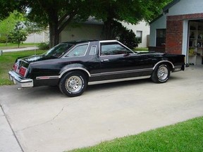Edmonton police released this photo picturing a vintage 1979 Ford Thunderbird similar to the one stolen from the residence involved in Thursday morning's suspicious death. PHOTO SUPPLIED