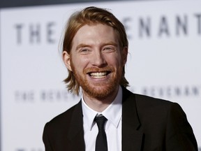 Cast member Domhnall Gleeson poses at the premiere of "The Revenant" in Hollywood, California on December 16, 2015. The movie opens in the U.S. on January 8.  REUTERS/Mario Anzuoni
