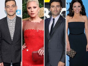 Rami Malek, Lady Gaga, Oscar Isaac, Julia Louis-Dreyfus. (WENN.COM)