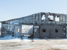 The aftermath of a fire at Classy Lane Stables in Puslinch, Ont., that killed dozens of racehorses this week. (Ernest Doroszuk/Toronto Sun/Postmedia Network)