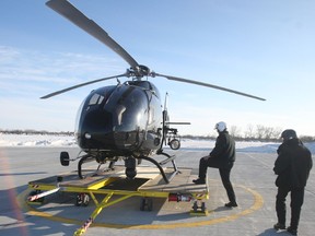 The future of Winnipeg's police helicopter appears to be very much in question. (FILE PHOTO)