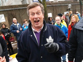 Toronto Mayor John Tory  at the Mayor's New Year's Skating Party at Albert Campbell Square in Scarborough on Saturday January 9, 2016. Michael Peake/Toronto Sun/Postmedia Network