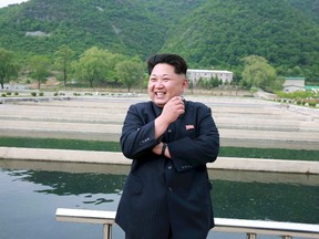 North Korean leader Kim Jong Un gives field guidance to the Sinchang Fish Farm under KPA Unit 810 in this undated file photo released by North Korea's Korean Central News Agency (KCNA), May 15, 2015. (REUTERS/KCNA/Files)