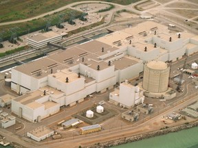 An aerial photo of the Darlington nuclear generating station. (File Photo)