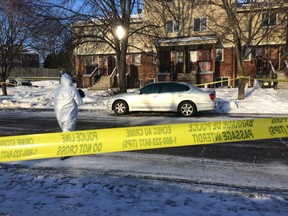 OTTAWA - Jan 11, 2016 - Ottawa Police were on Claremont Dr. in the east end Monday morning, Jan 1, 2016, investigating a shooting death, the city's first homicide of the year. Mohamed Najdi, 28, was gunned down in what police have called a targeted attack. TONY CALDWELL/Ottawa Sun/Postmedia Network