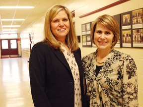 (FROM LEFT)- Jenny Ritsma has been appointed the principal of St. James Catholic Elementary School. While Karen Tigani will be joining St. Anne’s Catholic Secondary as their new principal.(Shaun Gregory/Huron Expositor)