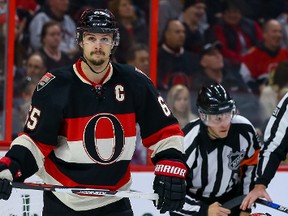 Craig Anderson and Erik Karlsson have been the Senators' MVPs so far this year, writes Don Brennan. (Errol McGihon/Ottawa Sun)