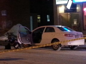 A man died after he was hit while riding an ebike northbound on Cumberland St. in the Byward Market Monday, Jan. 11, 2016.
KEATON ROBBINS/Ottawa Sun