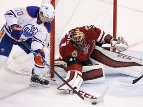 Nail Yakupov gets a chance against Arizona in November (Ross D. Franklin).