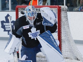 Maple Leafs goaltender James Reimer is feeling healthy heading into Wednesday's game against the Blue Jackets. (Stan Behal/Toronto Sun)