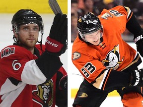 Two players to watch Wednesday night are Bobby Ryan and Jakob Silfverberg. SUN FILES