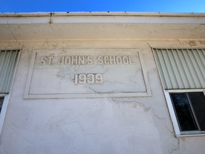 Exterior shots of closed down St. John School in Edmonton, Alberta on January 12. 2016. Perry Mah/Edmonton Sun/Postmedia Network