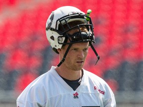 Former Ottawa RedBlacks WR Matt Carter during practice at TD Place on Thursday August 7, 2014. Errol McGihon/Ottawa Sun files