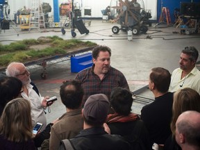 Director Jon Favreau meets with select press on the set of THE JUNGLE BOOK. (Photo by Glen Wilson. ©2016 Disney Enterprises, Inc. All Rights Reserved.)