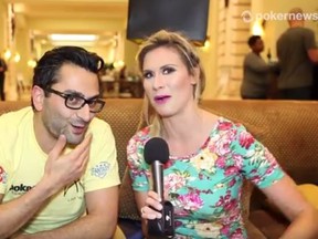 Poker pro Antonio Esfandiari talks with PokerNews after being disqualified from the PokerStars Caribbean Adventure Main Event. (YouTube)