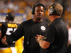 Assistant coach Joey Porter of the Pittsburgh Steelers. Justin K. Aller/Getty Images/AFP