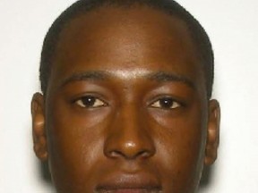 Chevonie Andre Morgan, 27, of Mississauga, is wanted by the OPP in connection with a head-on collision in Brampton Friday, Jan. 8, 2016.