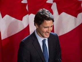 Prime Minister Justin Trudeau holds a news conference Wednesday Jan. 13, 2016. THE CANADIAN PRESS/Chris Young