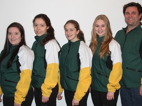 The Megan Smith Rink, with skip Megan Smith, vice Kira Brunton, second Kate Sherry, lead Emma Johnson and coach Chris Johnson, representing the Sudbury Curling Club, is off to the 2016 Canadian Junior Men’s and Women’s Curling Championships after winning the Northern Ontario title.