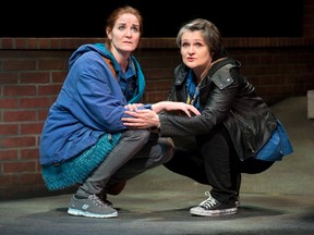 Carmen Grant and Deidre Gillard-Rowlings star in Fly Me To The Moon at the Grand Theatre. (DEREK RUTTAN, The London Free Press)
