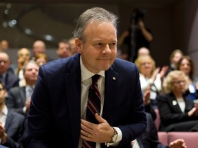 Stephen S. Poloz, Governor of the Bank of Canada prepares to deliver a speech at Ottawa City Hall Council Chambers, in Ottawa, on Thursday, January 7, 2016. THE CANADIAN PRESS/Fred Chartrand