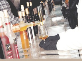 What better way to enjoy icewine than at a bar made of ice during the icewine festival? (Special to Postmedia News)