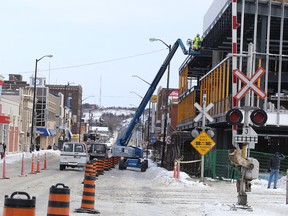 Work continues on the Laurentian School of Architecture building in Sudbury, Ont. on Wednesday January 13, 2016. Gino Donato/Sudbury Star/Postmedia Network