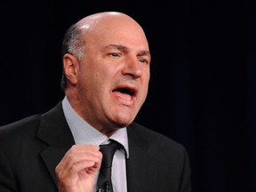 Television personality and businessman Kevin O'Leary takes part in a panel discussion of ABC's reality series "Shark Tank" during the 2013 Winter Press Tour for the Television Critics Association. The former Dragons' Den star revealed that he's mulling a bid for the Tory crown. REUTERS/Gus Ruelas
