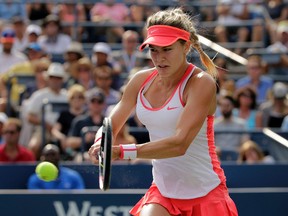 Eugenie Bouchard advanced to the Hobart International final after defeating Slovakia's Dominika Cibulkova on Friday, Jan. 15, 2016. (Charles Krupa/AP Photo/Files)