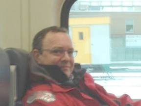 Investigators need help identifying this man, who is suspected of committing an indecent act on board a GO Transit train Tuesday afternoon. PHOTO SUPPLIED BY TORONTO POLICE