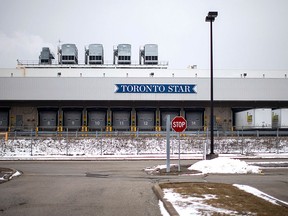 The Toronto Star's Vaughan, Ont., printing plant is pictured on Friday, Jan. 15, 2016. THE CANADIAN PRESS/Chris Young